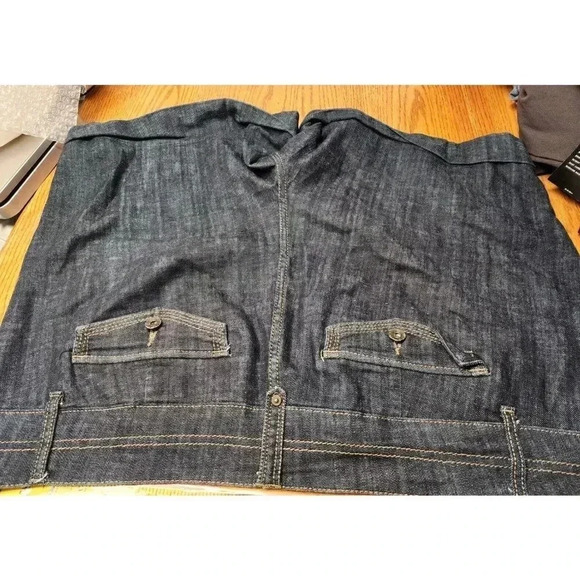 ONE 5 ONE DENIM BLUE SHORTS PLUS SIZE 20W, INSEAM 6.5” - Picture 3 of 4